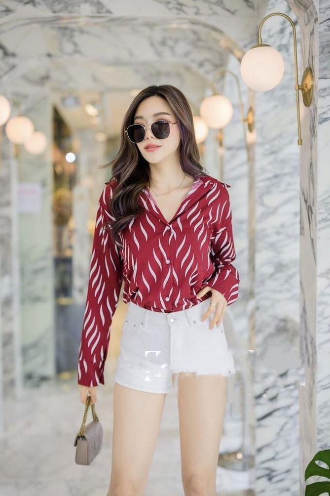 Beautiful Printed Shirts Designer Ladies Top Catalog